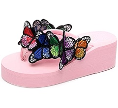 BUTTERFLY - とみおか Amazon.com | MIOKE Womens Summer Beach Platform Flip Flops